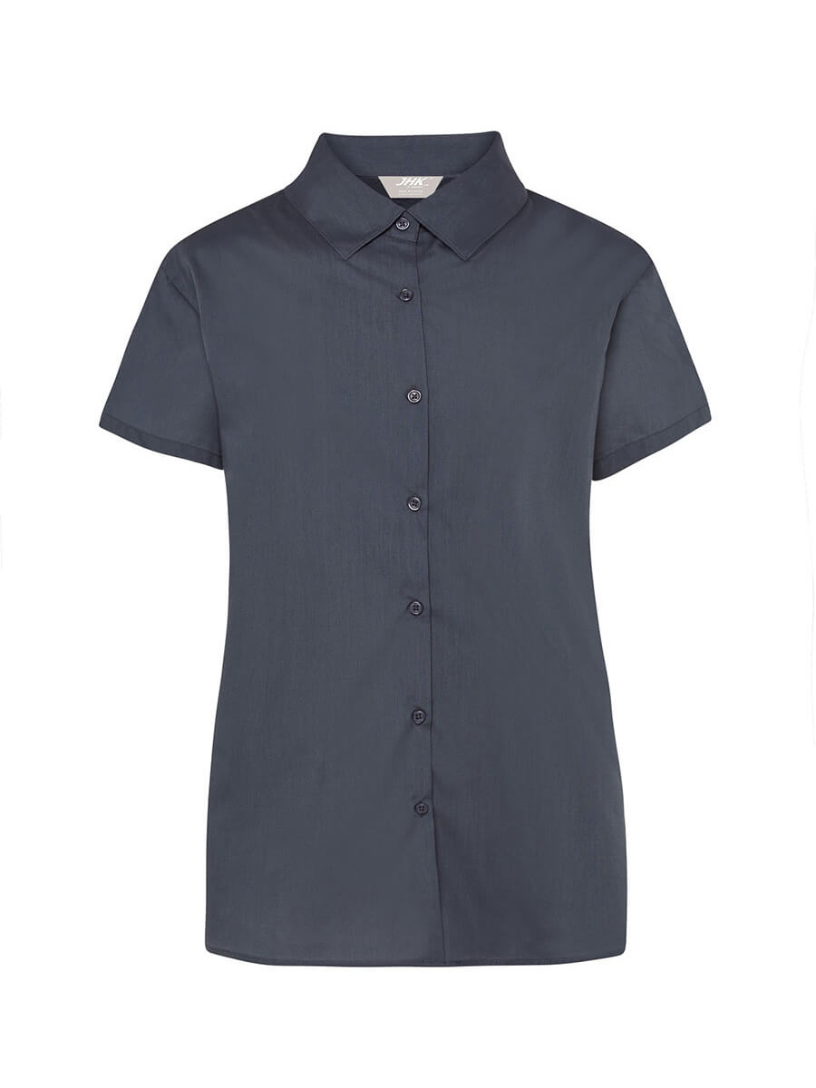SHLPOPSS - CAMICIA DONNA MANICA CORTA POPELINE