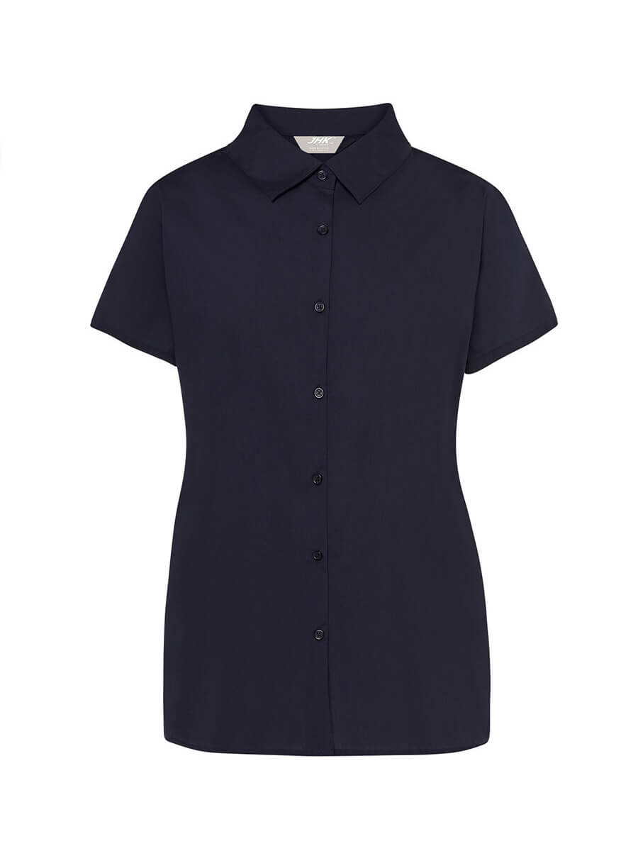 SHLPOPSS - CAMICIA DONNA MANICA CORTA POPELINE