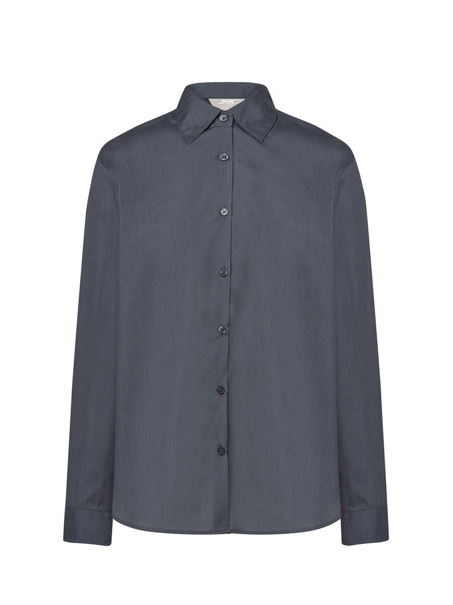 SHLPOP - CAMICIA DONNA MANICA LUNGA POPELINE