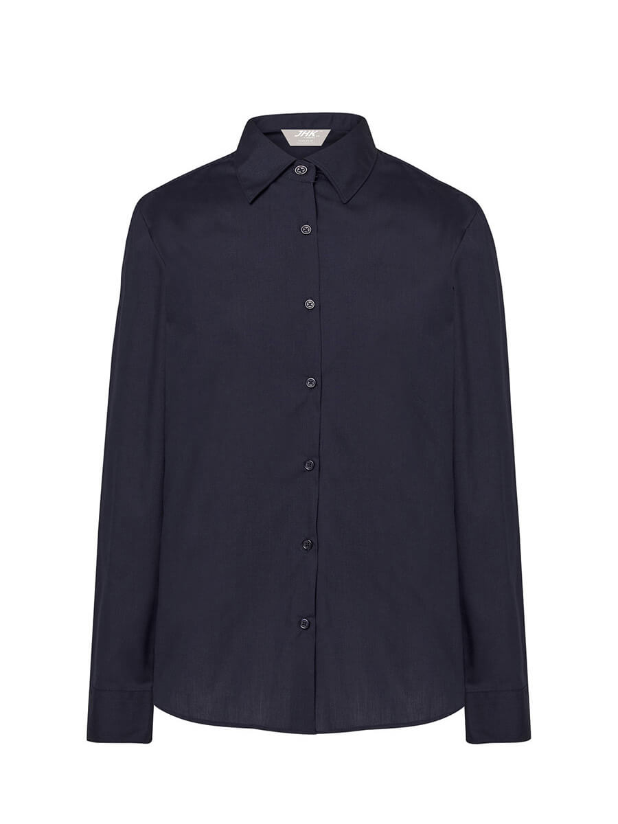 SHLPOP - CAMICIA DONNA MANICA LUNGA POPELINE