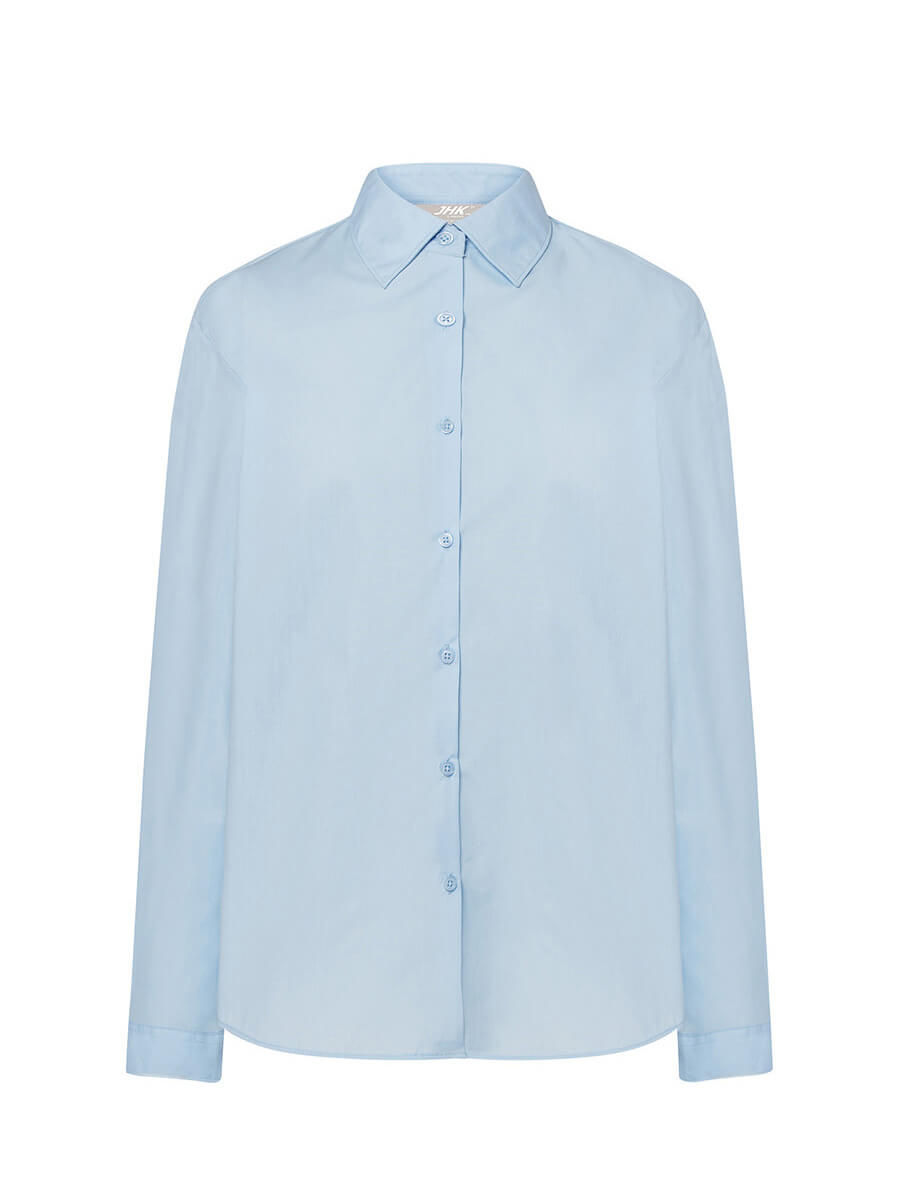 SHLPOP - CAMICIA DONNA MANICA LUNGA POPELINE