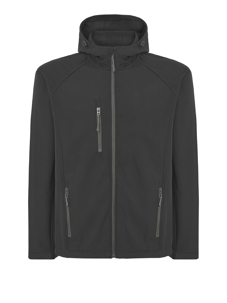 SOFTHOOD - SOFTSHELL UOMO CON CAPPUCCIO