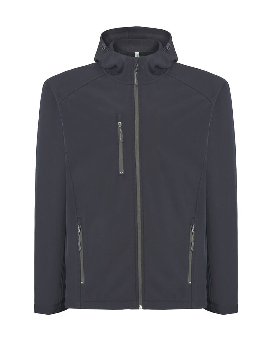 SOFTHOOD - SOFTSHELL UOMO CON CAPPUCCIO