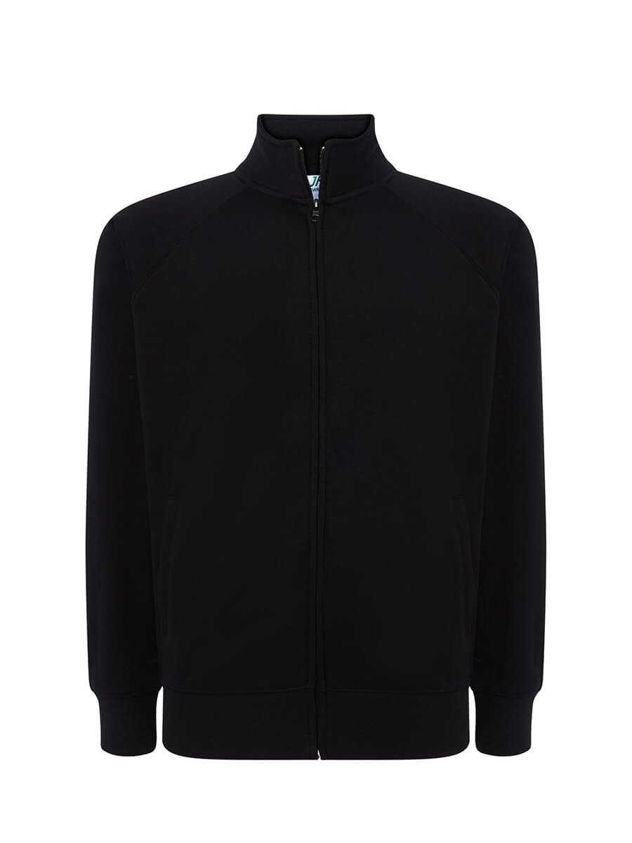 SWFUZIP240 - FELPA UNISEX ZIP INTERA LEGGERA FRENCH TERRY
