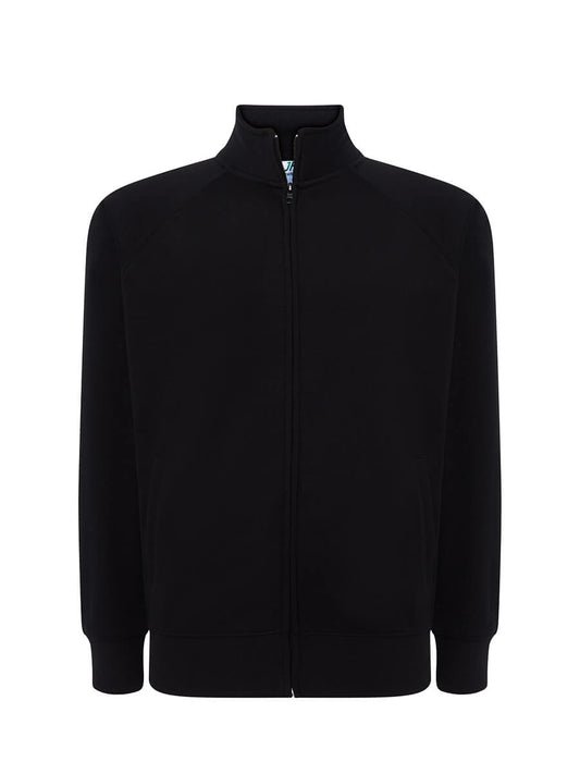 SWFUZIP240 - FELPA UNISEX ZIP INTERA LEGGERA FRENCH TERRY