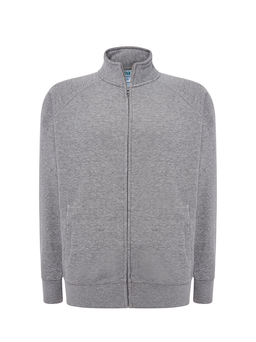 SWFUZIP240 - FELPA UNISEX ZIP INTERA LEGGERA FRENCH TERRY
