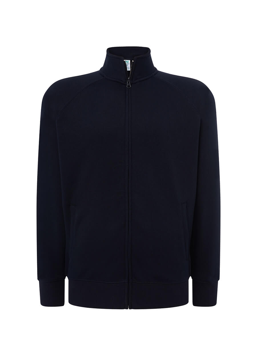 SWFUZIP240 - FELPA UNISEX ZIP INTERA LEGGERA FRENCH TERRY