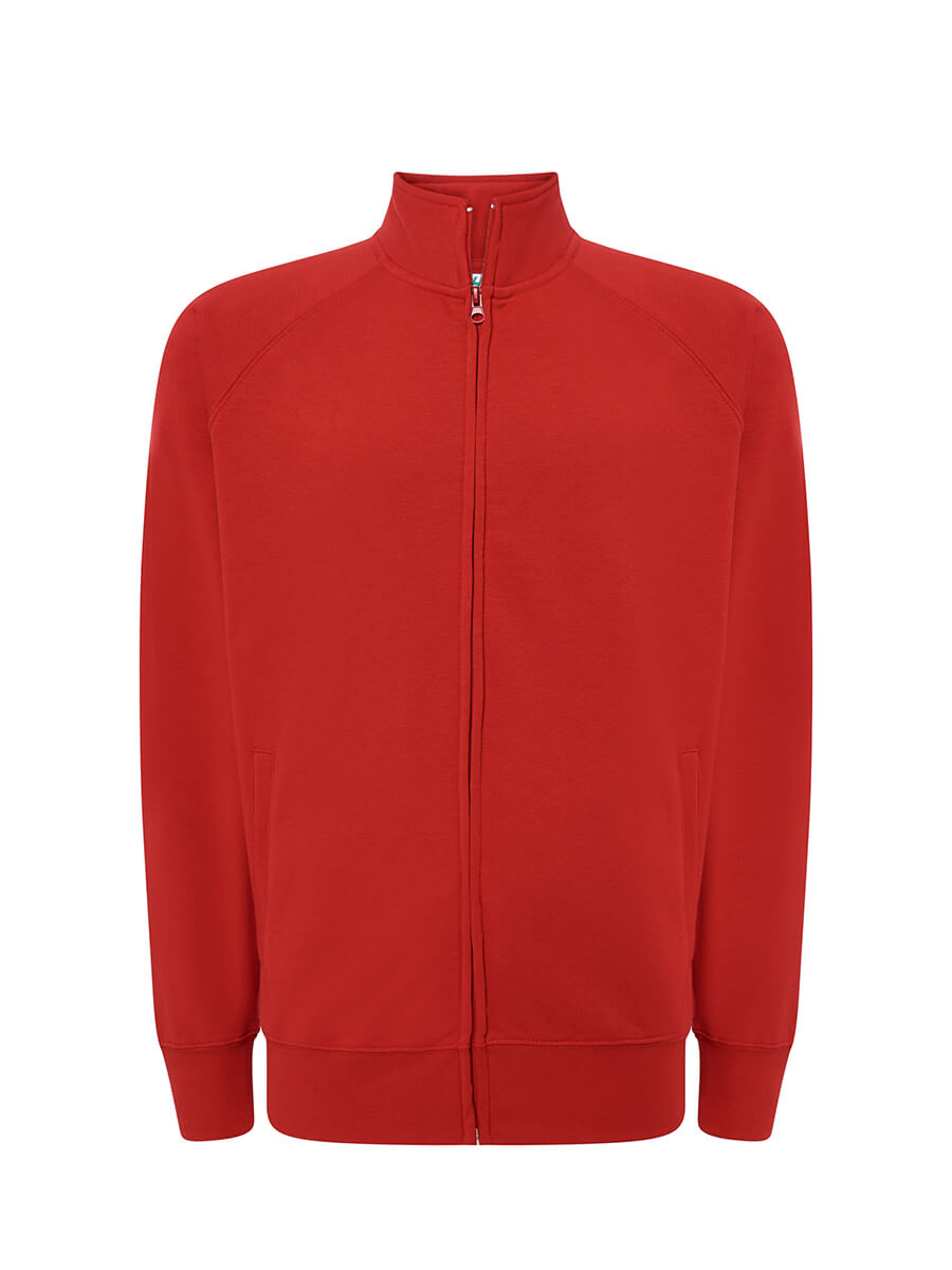 SWFUZIP240 - FELPA UNISEX ZIP INTERA LEGGERA FRENCH TERRY