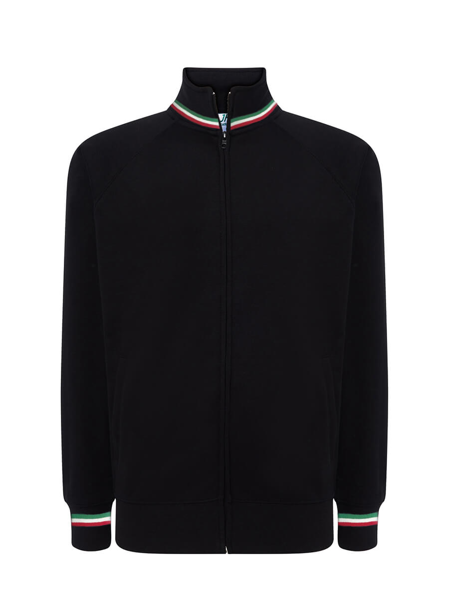 SWRAFUZIPITA - FELPA UNISEX ZIP INTERA PREMIUM ITALIA