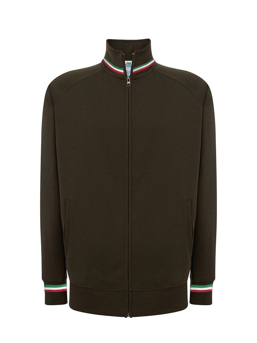 SWRAFUZIPITA - FELPA UNISEX ZIP INTERA PREMIUM ITALIA
