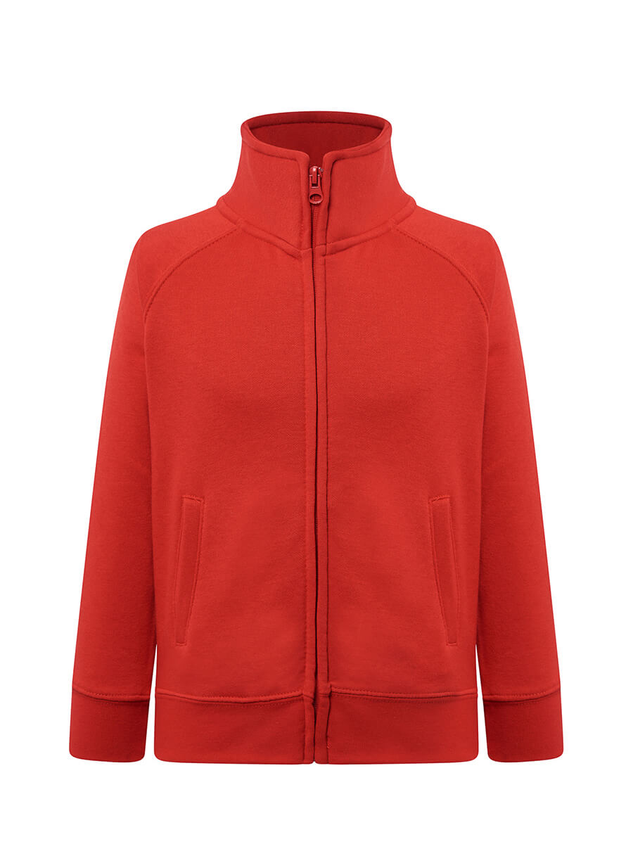 SWRKFUZIP240 - FELPA BAMBINO ZIP INTERA LEGGERA FRENCH TERRY