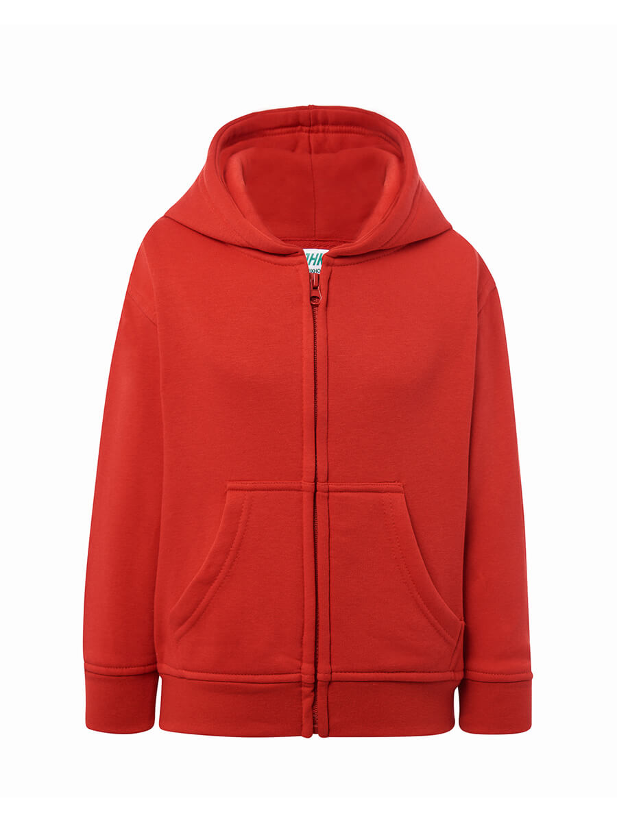 SWRKHOOD240 - FELPA BAMBINO CAPPUCCIO E ZIP LEGGERA FRENCH TERRY