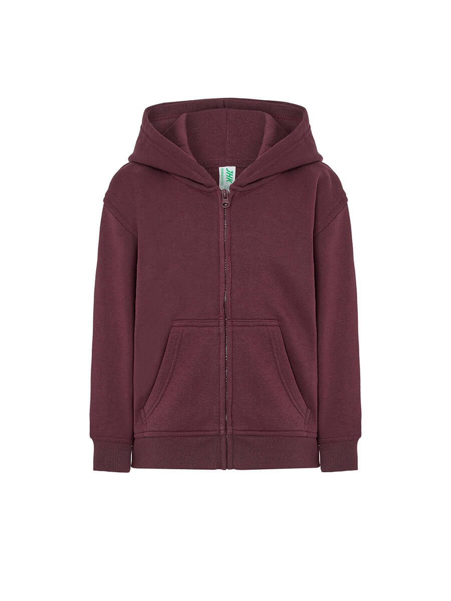 SWRKHOOD - FELPA BAMBINO CAPPUCCIO E ZIP PREMIUM