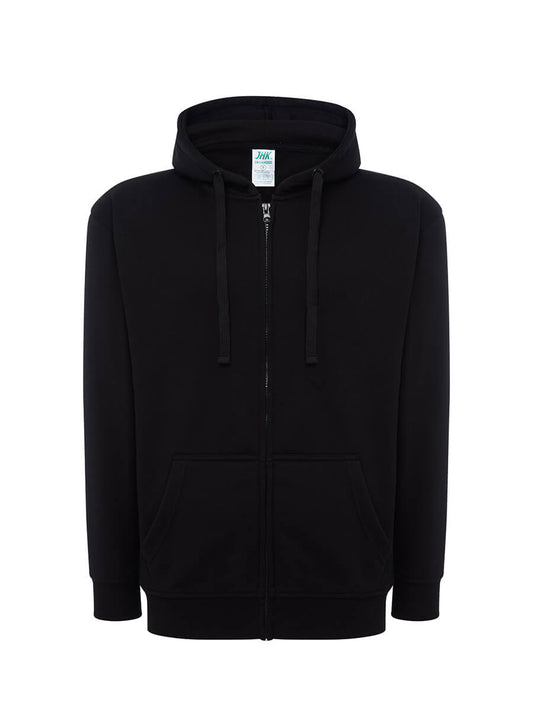 SWUAHOOD240 - FELPA UOMO CAPPUCCIO E ZIP LEGGERA FRENCH TERRY
