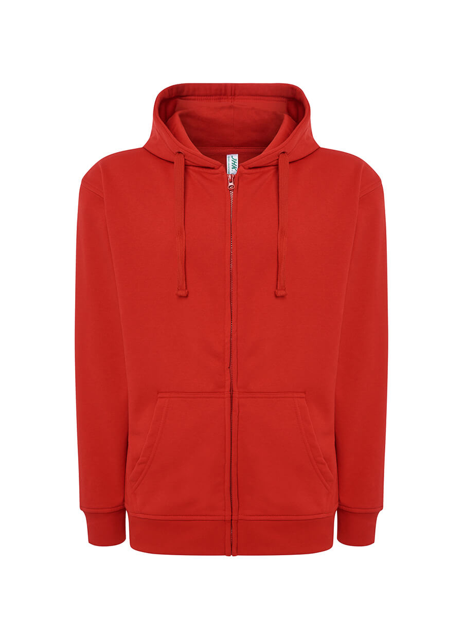 SWUAHOOD240 - FELPA UOMO CAPPUCCIO E ZIP LEGGERA FRENCH TERRY