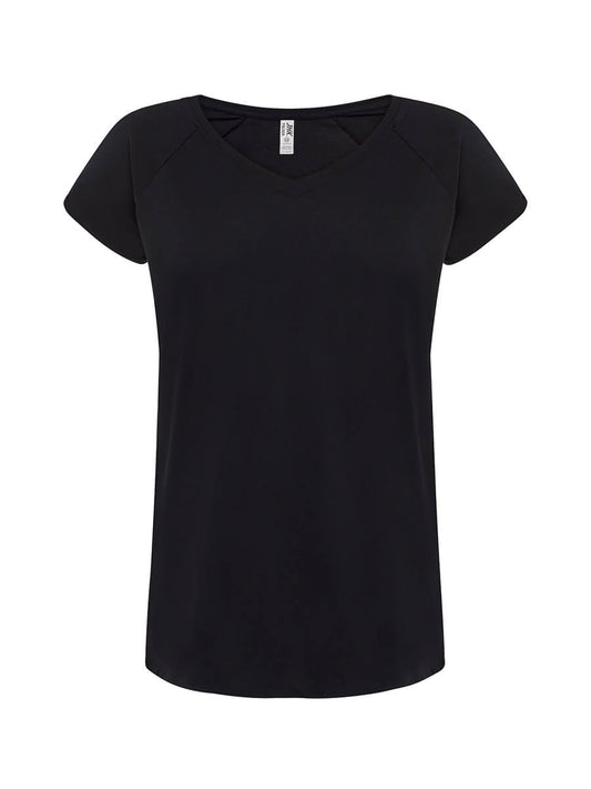 TSLSEA - T-SHIRT DONNA MANICA CORTA COLLO A V URBAN SEA