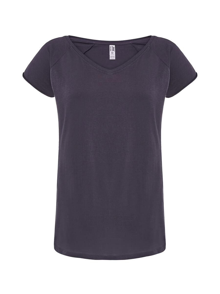 TSLSEA - T-SHIRT DONNA MANICA CORTA COLLO A V URBAN SEA