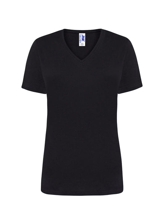 TSRLCMFP - T-SHIRT DONNA MANICA CORTA COLLO A V REGULAR