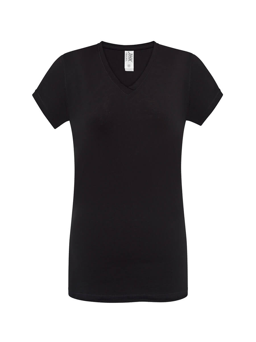TSULSCL - T-SHIRT DONNA MANICA CORTA COLLO A V URBAN SICILIA