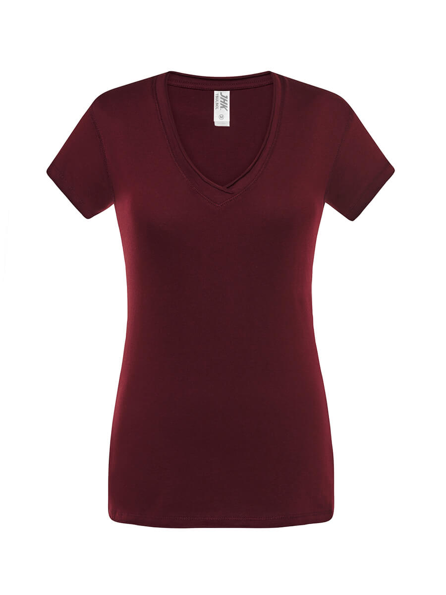 TSULSCL - T-SHIRT DONNA MANICA CORTA COLLO A V URBAN SICILIA