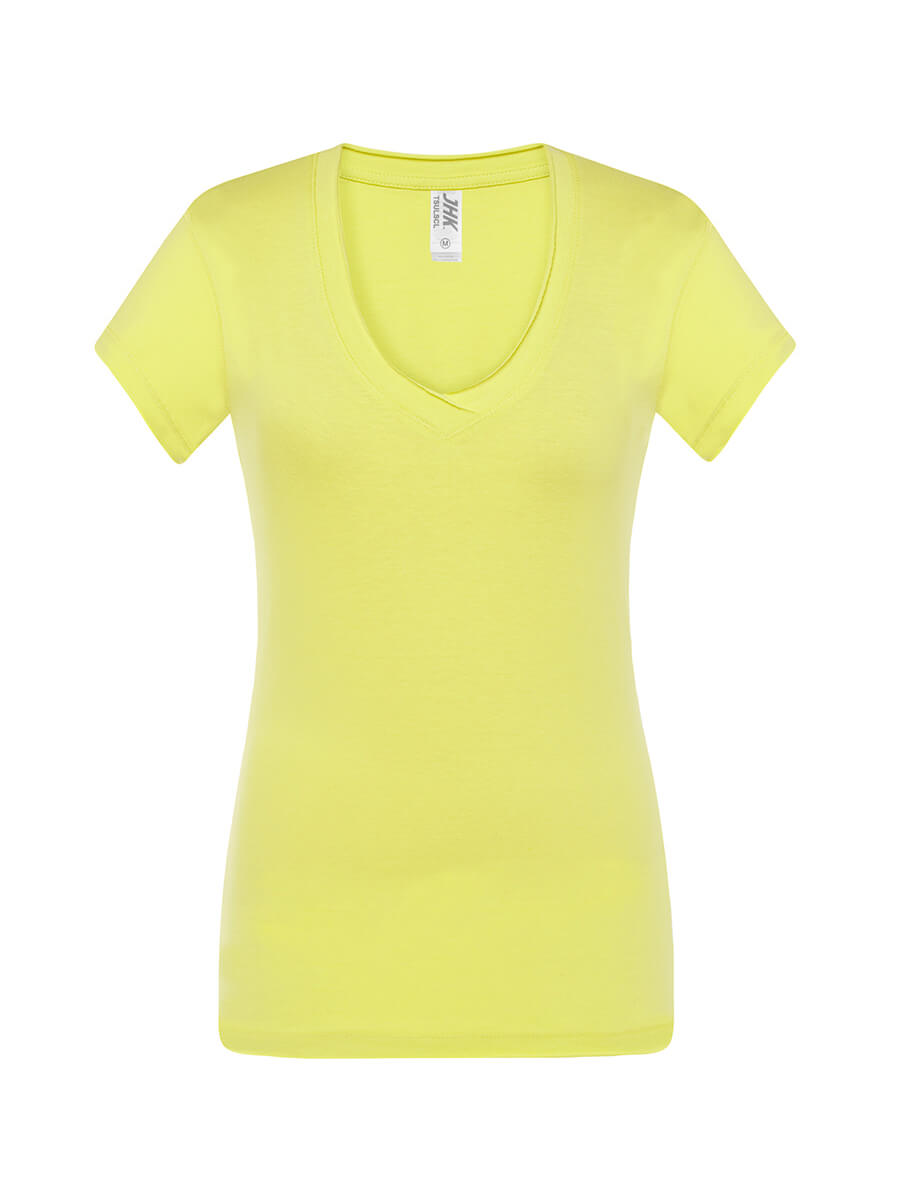TSULSCL - T-SHIRT DONNA MANICA CORTA COLLO A V URBAN SICILIA